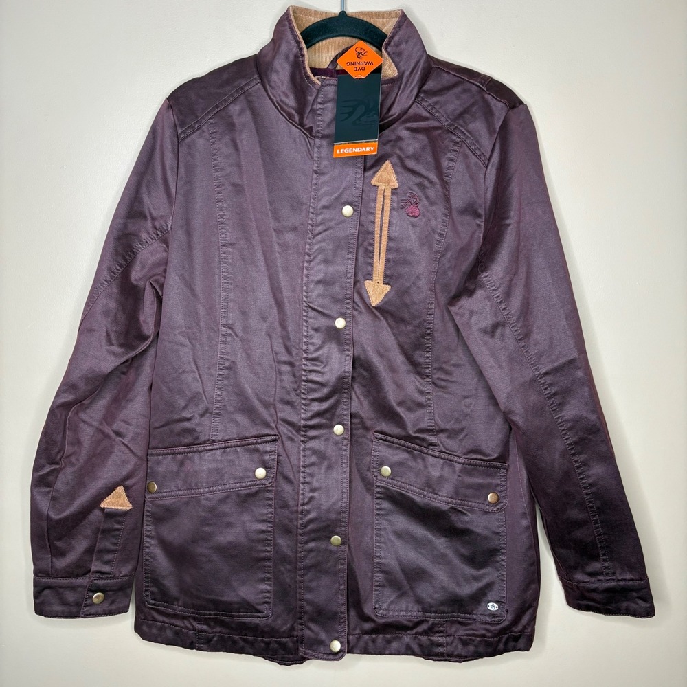 NEW Legendary Whitetails Womens Saddle‎ Country Shirt Jacket Plum Purple Medium